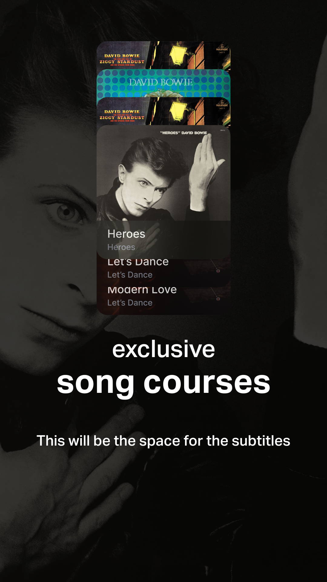 Song course content collection produced by the UGC engine