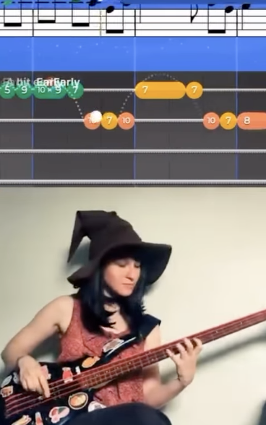 UGC creator content: themed bass video